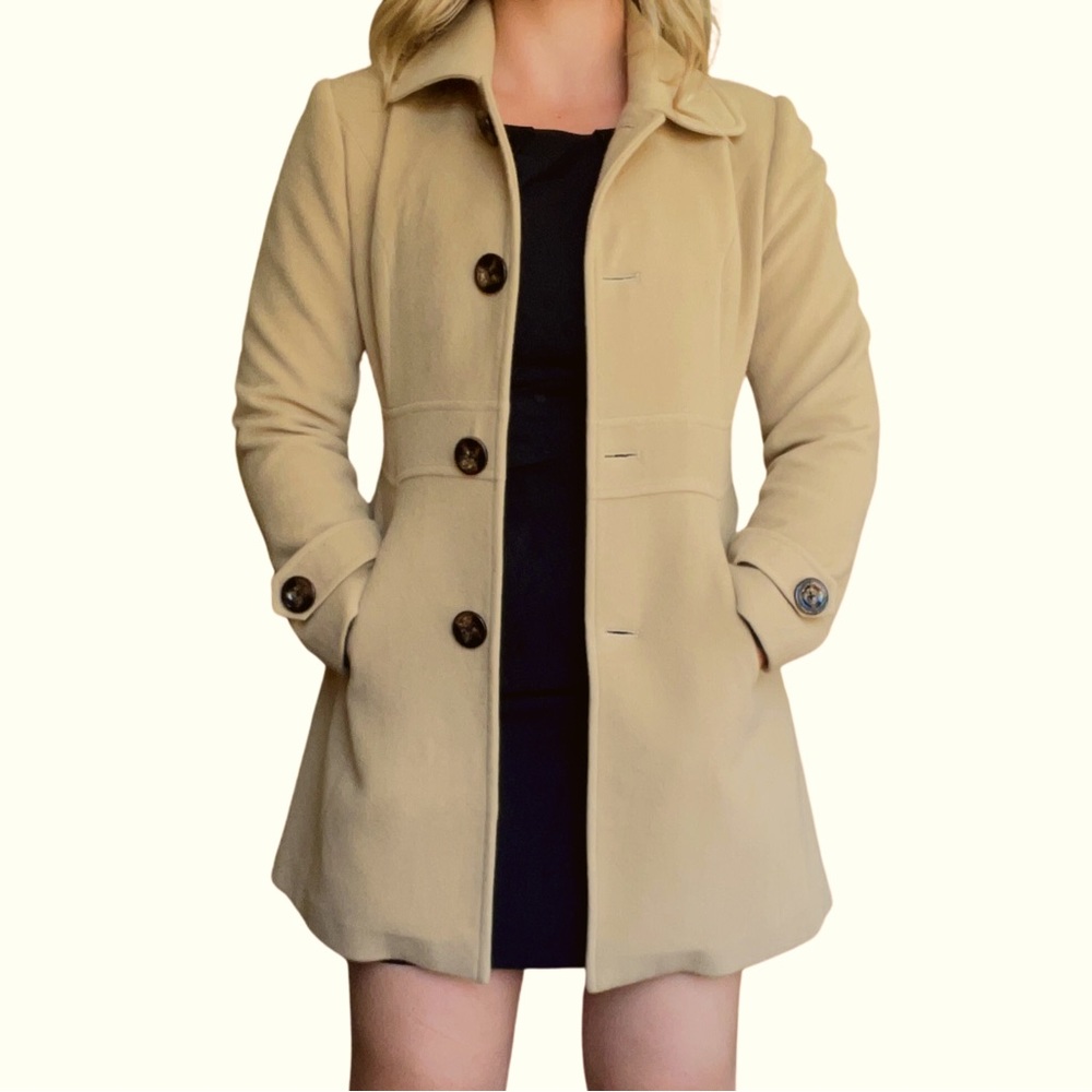 Camel Colored Minimalist Coat CUSTOM MADE